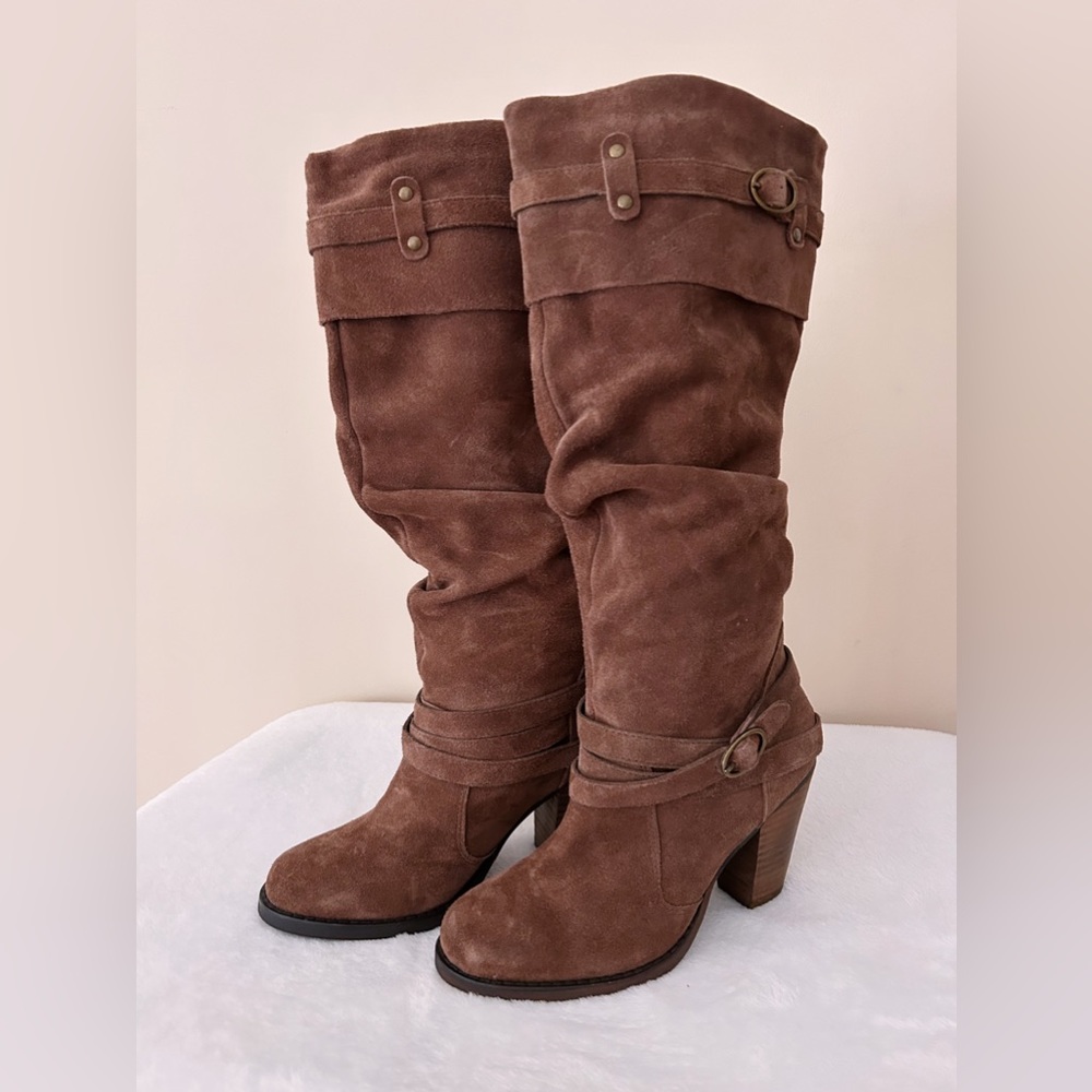 Steve Madden brown suede knee high tall boots